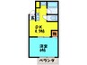 吉岡第3ビル 1DKの間取り