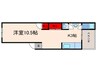 コーポ七ツ池 1Kの間取り