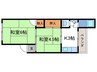 コーポ七ツ池 2Kの間取り