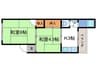 コーポ七ツ池 2Kの間取り