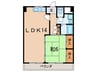 第２恭西ビル 1LDKの間取り