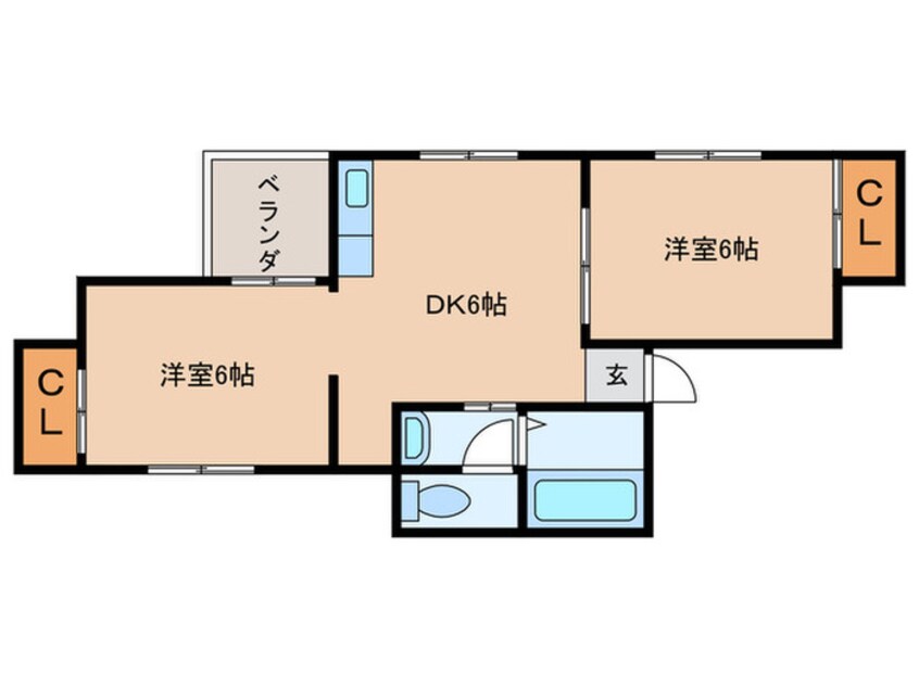 間取図 ハイツ田村