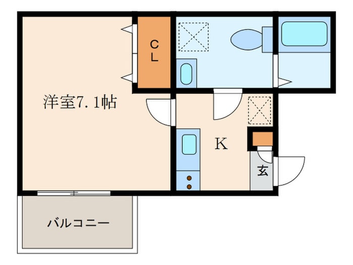 間取り図 LOTUSＴｓｕｋａｇｕｃｈｉⅡ