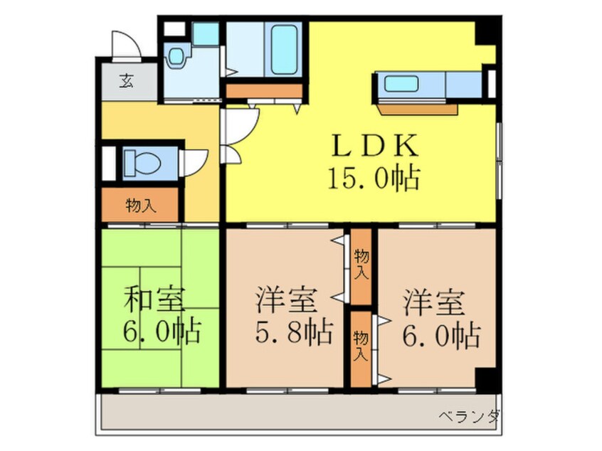間取図 サンシャイン南茨木