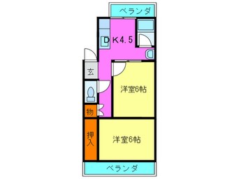 間取図 熊内マンション