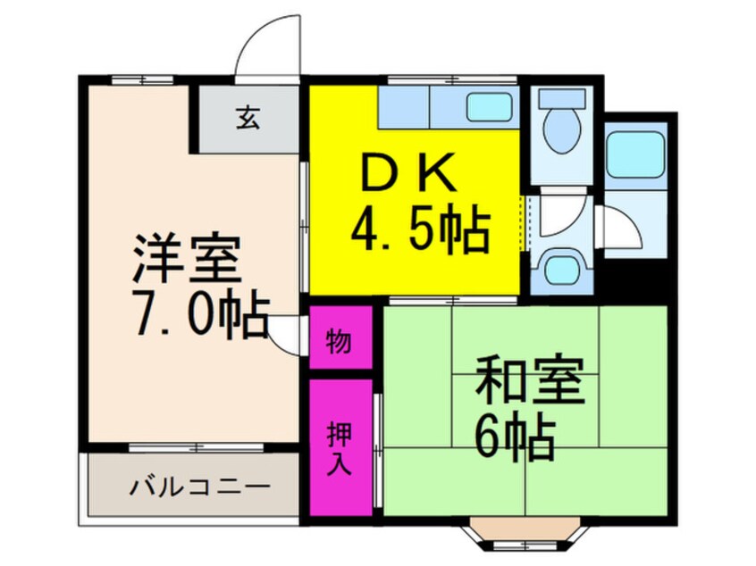 間取図 登町ハイツ