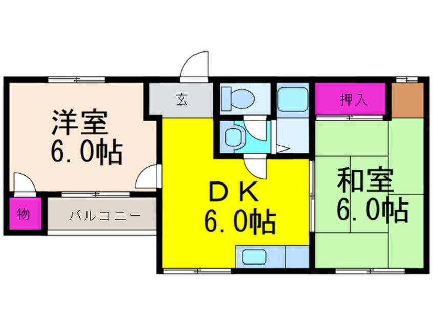 間取図 登町ハイツ