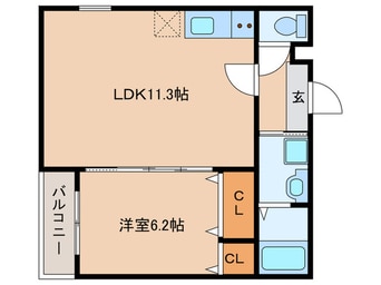 間取図 フジパレス阪急園田駅北
