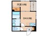 メゾンアンバー 1DKの間取り