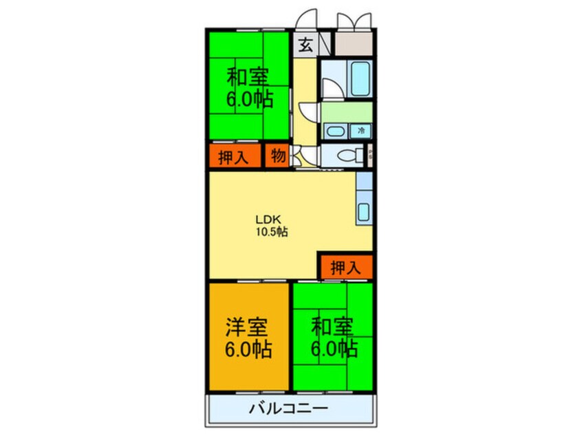 間取図 ハピネスマンション