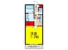プレゾン 1Kの間取り