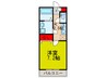 プレゾン 1Kの間取り