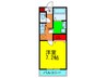 プレゾン 1Kの間取り