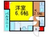 プレゾン 1Kの間取り