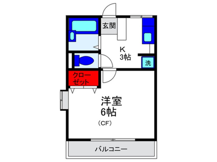 間取図 ラ・テ－ル千里園