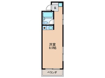 間取図 ﾒｿﾞﾝ ﾍﾞﾙ ｷｬｽﾃﾙ