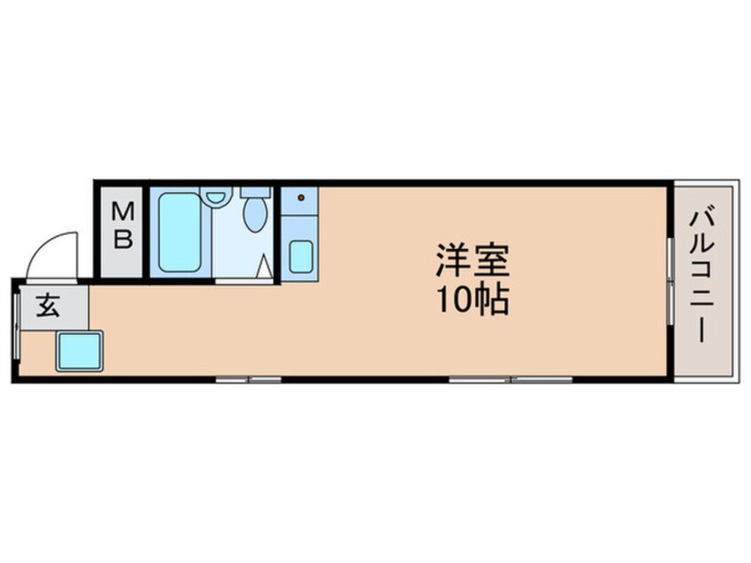 間取図 ﾒｿﾞﾝ ﾍﾞﾙ ｷｬｽﾃﾙ