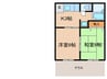 ハイツみずこし 2Kの間取り