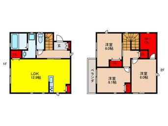 間取図 西河原2丁目戸建てB棟
