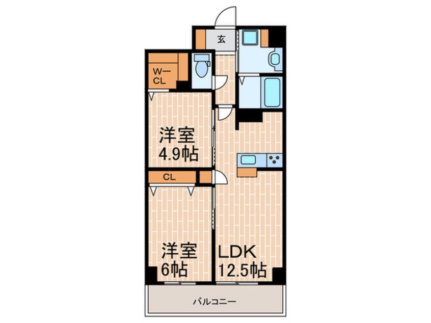 間取図 グランリベレ明石