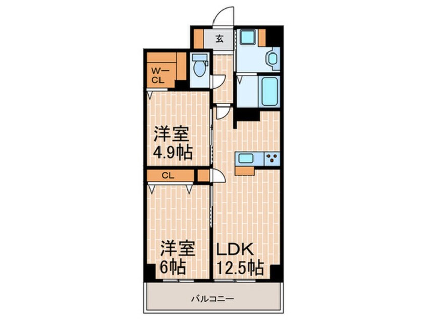 間取図 グランリベレ明石