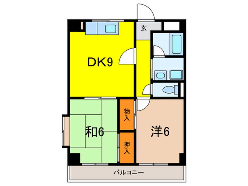 間取図 パレス高司