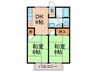 ピアン広町 2DKの間取り