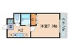 疋田マンションⅡ 1Kの間取り