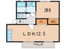 ノ－スプリムベ－ル 1LDKの間取り