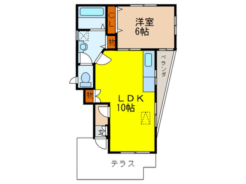 間取図 スト－ク田口Ⅱ