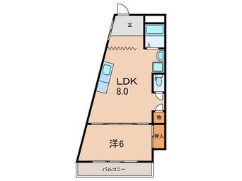 間取図 プレジデント宝塚（210）
