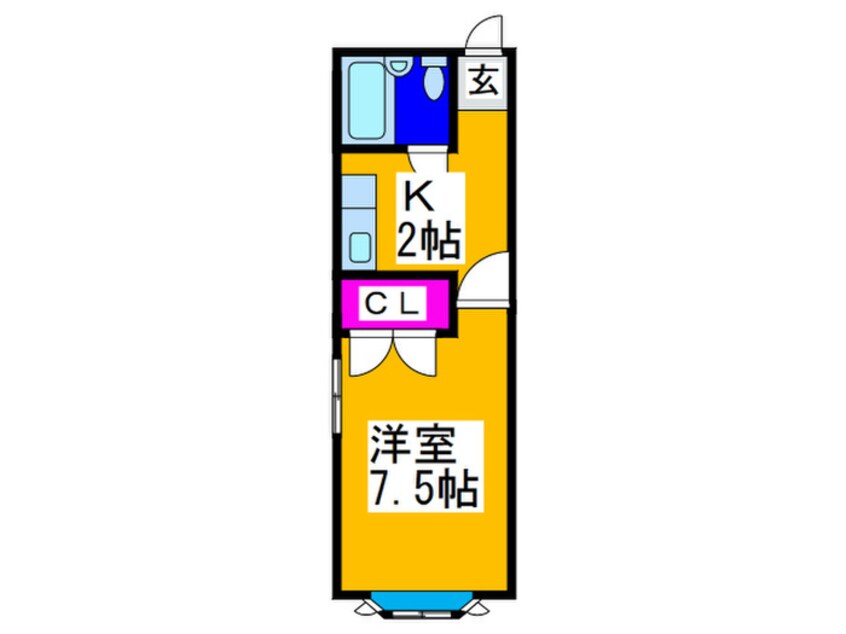 間取図 森ハイツ３