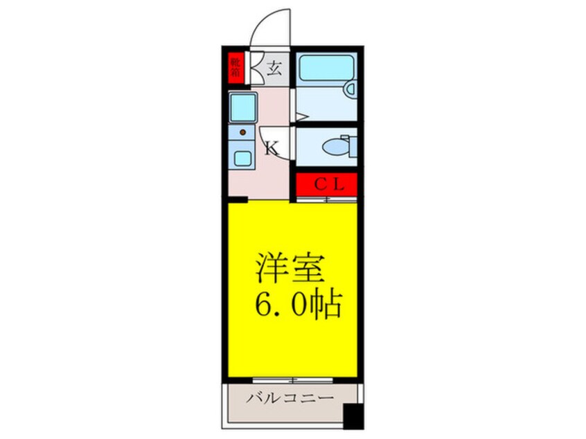 間取図 カルムイン江坂Ⅲ
