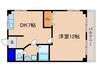 ハイツ奥村 1DKの間取り