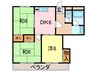 ドリ－ムハイツ小林 3DKの間取り