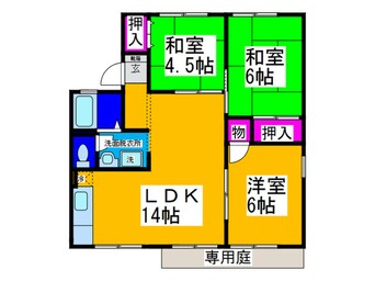 間取図 ファミ－ル陵南Ａ棟