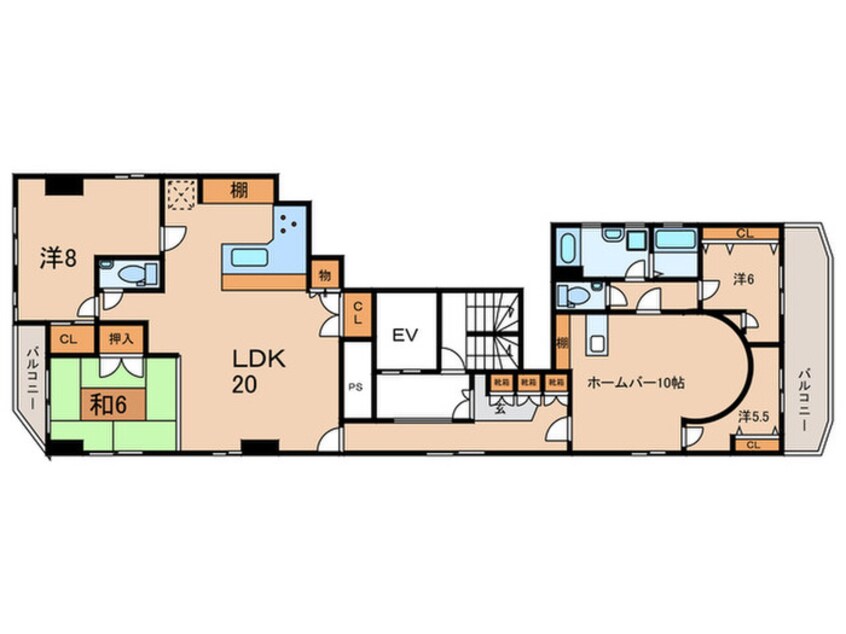間取図 セイシェル神戸
