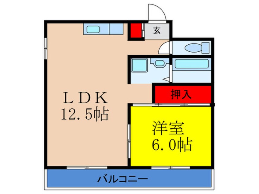 間取図 サンホワイティ豊里