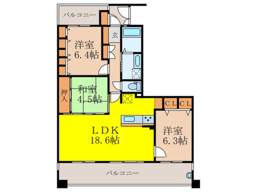 間取図 ﾈｵｸﾞﾗﾝﾃﾞ北千里・藤白台(209)