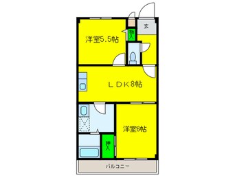 間取図 シャト－花水木