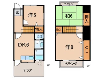 間取図 ハイツミズコシ