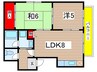 アベリア壱番館 2LDKの間取り