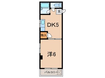 間取図 ハイツパ－ソン王子