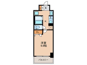 間取図 ｼﾞｭﾈｰｾﾞｸﾞﾗﾝ難波ﾐﾗｰｼﾞｭ(803)