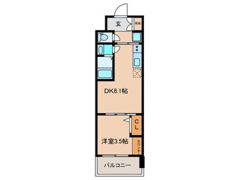 間取図 Dimora難波