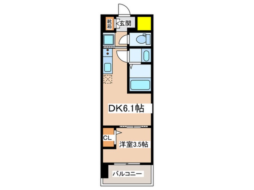 間取図 Dimora難波