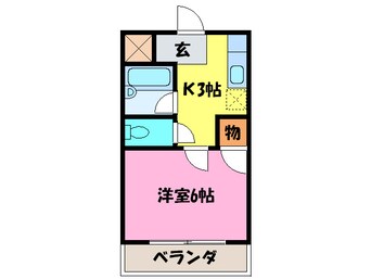 間取図 エクセル花園Ｂ棟