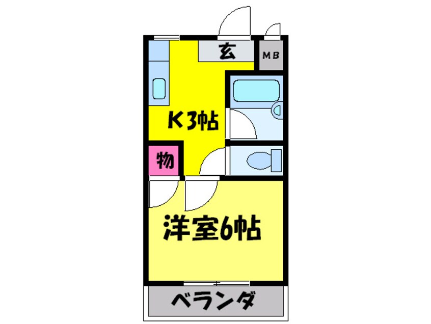 間取図 エクセル花園Ｂ棟