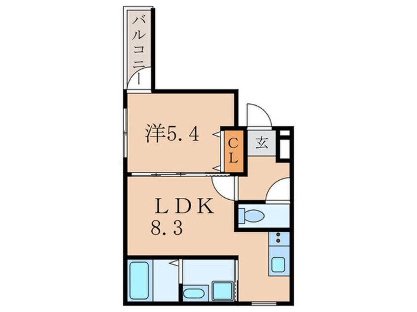 間取図 フジパレス尼崎西浦公園Ⅰ番館