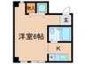 ルピナス大津 1Rの間取り